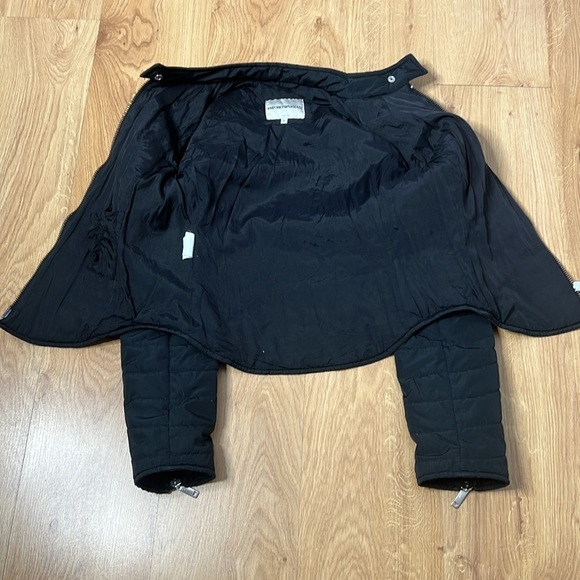 Emporio Armani Sz 40 US 6 Fitted Double Zipper Puffer Jacket - Picture 7 of 10